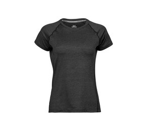 Tee Jays TJ7021 - Sport-T-shirt dam Black Melange