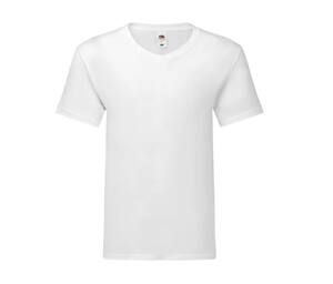 Fruit of the Loom SC154 - T-shirt med V-ringning för män White
