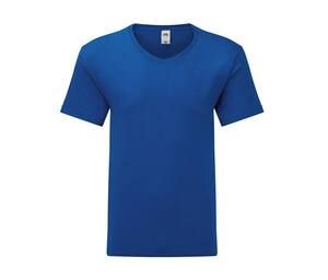 Fruit of the Loom SC154 - T-shirt med V-ringning för män Royal Blue