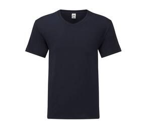 Fruit of the Loom SC154 - T-shirt med V-ringning för män Deep Navy