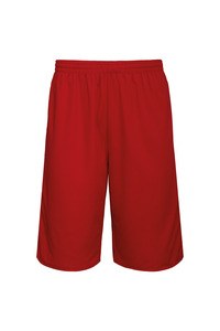 Proact PA162 - Vändbara shorts i unisex basket Sporty Red / White