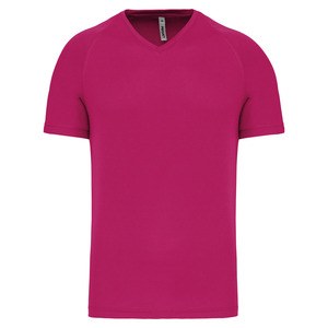 Proact PA476 - Kortärmad sport-T-shirt med V-ringning för män Fuchsia