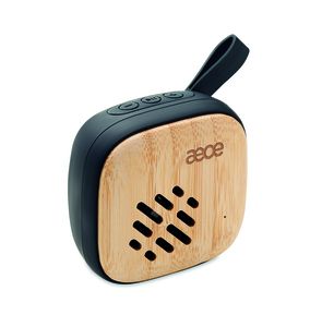 GiftRetail MO6400 - MALA 5.0 trådlös högtalare i bambu Black