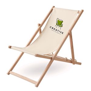 GiftRetail MO6503 - HONOPU Strandstol i trä Beige