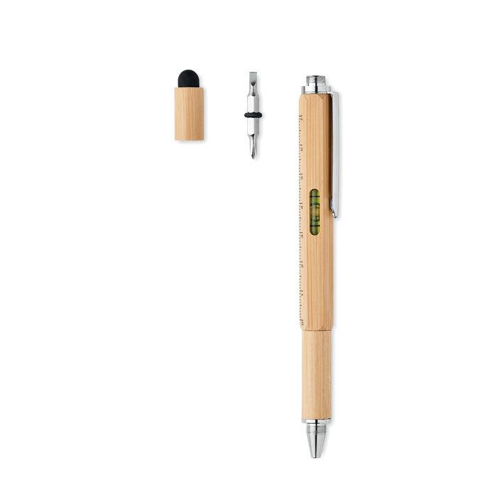 GiftRetail MO6559 - TOOLBAM Vattenpasspenna i bambu