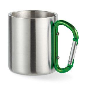 GiftRetail MO8313 - TRUMBO Metallmugg, karbinhake-handtag