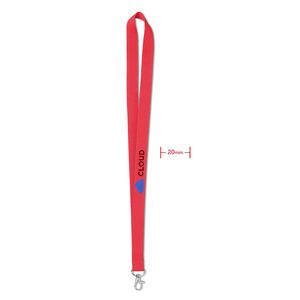 GiftRetail MO9058 - SIMPLE LANY Logoband Red