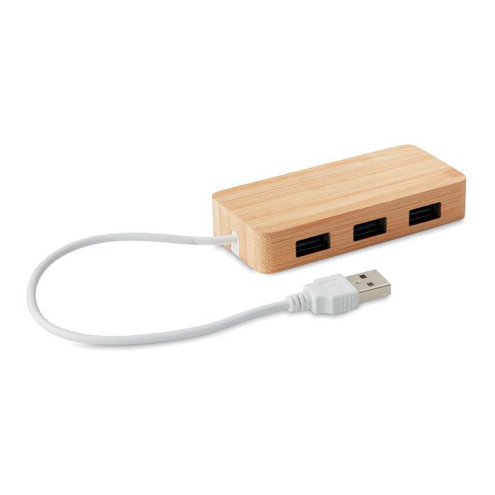 GiftRetail MO9738 - VINA USB hub bambu