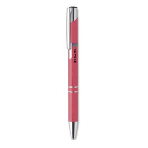 GiftRetail MO9762 - BERN PECAS Penna i vetehalm/ABS Red