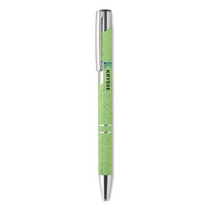 GiftRetail MO9762 - BERN PECAS Penna i vetehalm/ABS Green