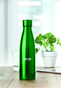 GiftRetail MO9812 - BELO BOTTLE Metallflaska dubbelvägg koppar Green