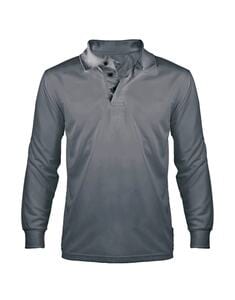 Mustaghata PLAYOFF - ACTIVE POLO FOR MEN LONG SLEEVES Grey