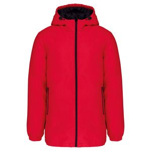 Kariban K6152 - Unisex recycled hooded parka Red