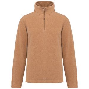 Kariban K912 - Enzo> Micro-fleece med Dragkedja Camel Heather