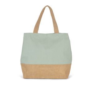 Kimood KI0235 - Cotton Canvas & Jute Shopping Bag