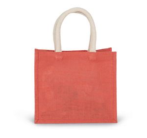 Kimood KI0273 - Burlap Tote Bag-Medium modell True Coral