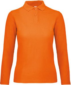 B&C CGPWI13 - ID.001 Ladies long-sleeved polo shirt