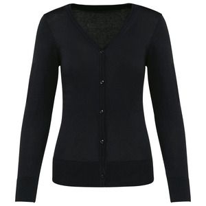 Kariban Premium PK903 - Women Supima® cardigan Black