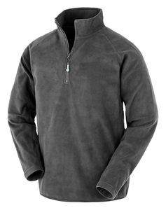 Result R905X - Recycled microfleece zipped neck Grey