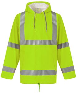 Yoko YHVS450 - Hi-Vis Soft Flex Breathable Rain Jacket Hi Vis Yellow