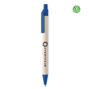 GiftRetail MO6822 - MITO PEN Penna i återvunnet papper/PLA Blue