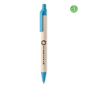 GiftRetail MO6822 - MITO PEN Penna i återvunnet papper/PLA Turquoise