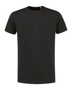 Lemon & Soda LEM1130 - Elastan T-shirt med rund hals Dark Grey--extra longer length