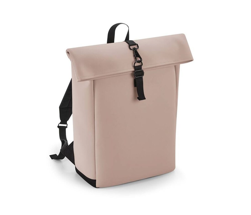 BAG BASE BG335 - MATTE PU ROLL-TOP BACKPACK