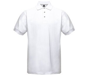 BLACK&MATCH BM100 - Contrasting button poloshirt White/ Silver