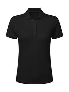 SG Signature SGPoloF Stretch - Signature Tagless Polo Stretch Women Dark Black