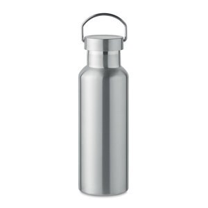 GiftRetail MO2107 - FLORENCE Flaska med dubbel vägg 500ml matt silver