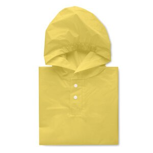 GiftRetail MO2128 - PONCHIE PEVA-regnjacka med huva / barn Yellow