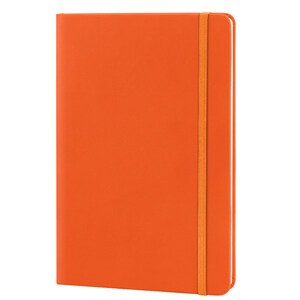 EgotierPro 30083 - A5 Anteckningsbok PU-omslag Elastisk Stängning 96 Sidor LUXE Orange