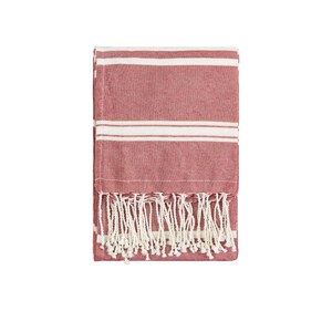 EgotierPro 39000 - Fouta Pareo Handduk 90x180 cm Bomull Polyester ZANZIBAR