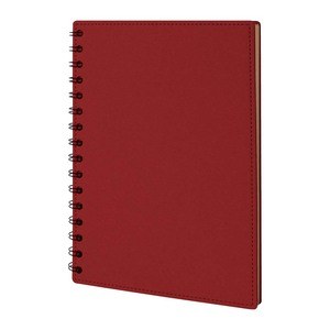 EgotierPro 50675 - Återvunnen kartong anteckningsbok 60 linjerade blad CASEN Red