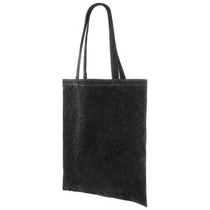 EgotierPro 53529 - Lång handtag väska i 280 gr sammet MILD Black