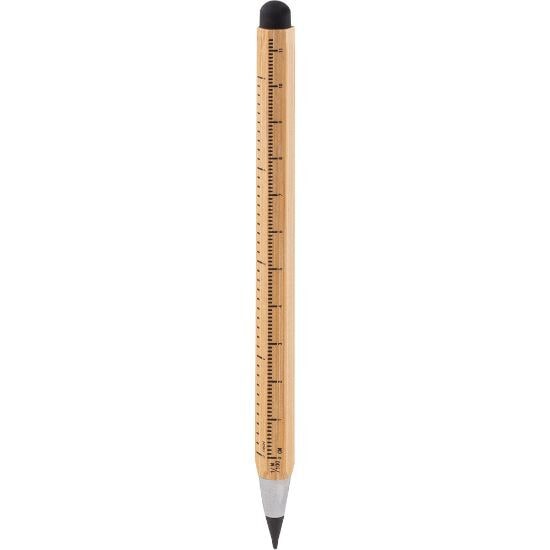 EgotierPro 53570 - Bambu Multifunktionspenna med Linjal, Hexagonal TAATAHI