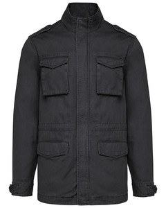 Kariban K6164 - Safari Men Jacket Washed Black