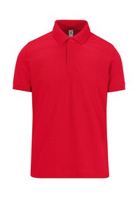 B&C CGPU424 - MY POLO 180 Men’s short sleeves Red