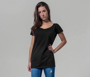 Build Your Brand BY039 - T-shirt med bred hals för kvinnor
