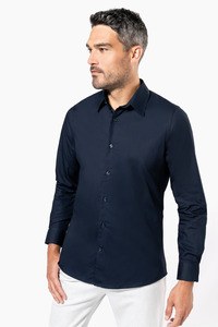 Kariban K513 - Långärmad poplinskjorta för män