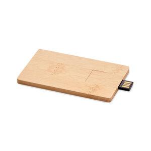 GiftRetail MO1203 - CREDITCARD PLUS USB minne 16GB bambu