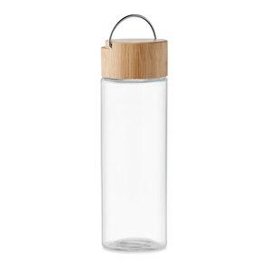 GiftRetail MO6413 - AMELAND Glasflaska med bambulock 500ml