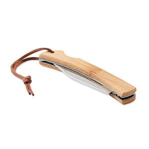 GiftRetail MO6623 - MANSAN Vikbar kniv i bambu