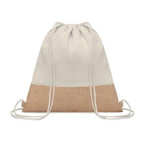 GiftRetail MO9516 - INDIA Twill/ bomullbag med en jutadet