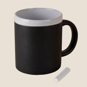 EgotierPro 28199 - Keramikmugg 300 ml med matchande krita SLATE